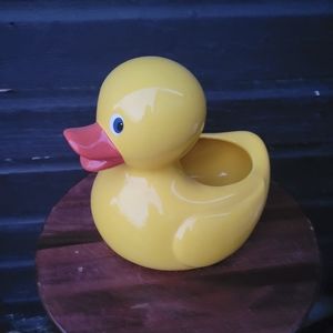 COPY - Large ceramic rubber ducky planter vase container